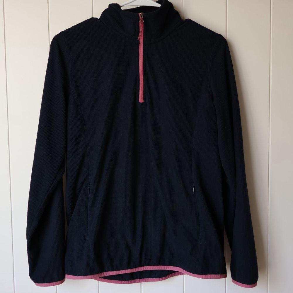 Orvis Fleece 1/2 Zip Navy Size S Lightweight Hiking Pullover Women’s Small